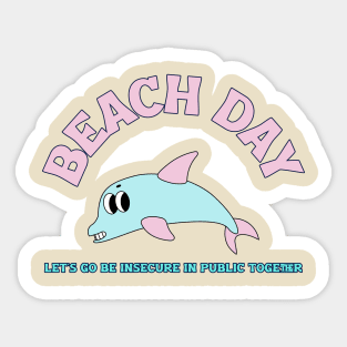 BEACH DAY! Sticker